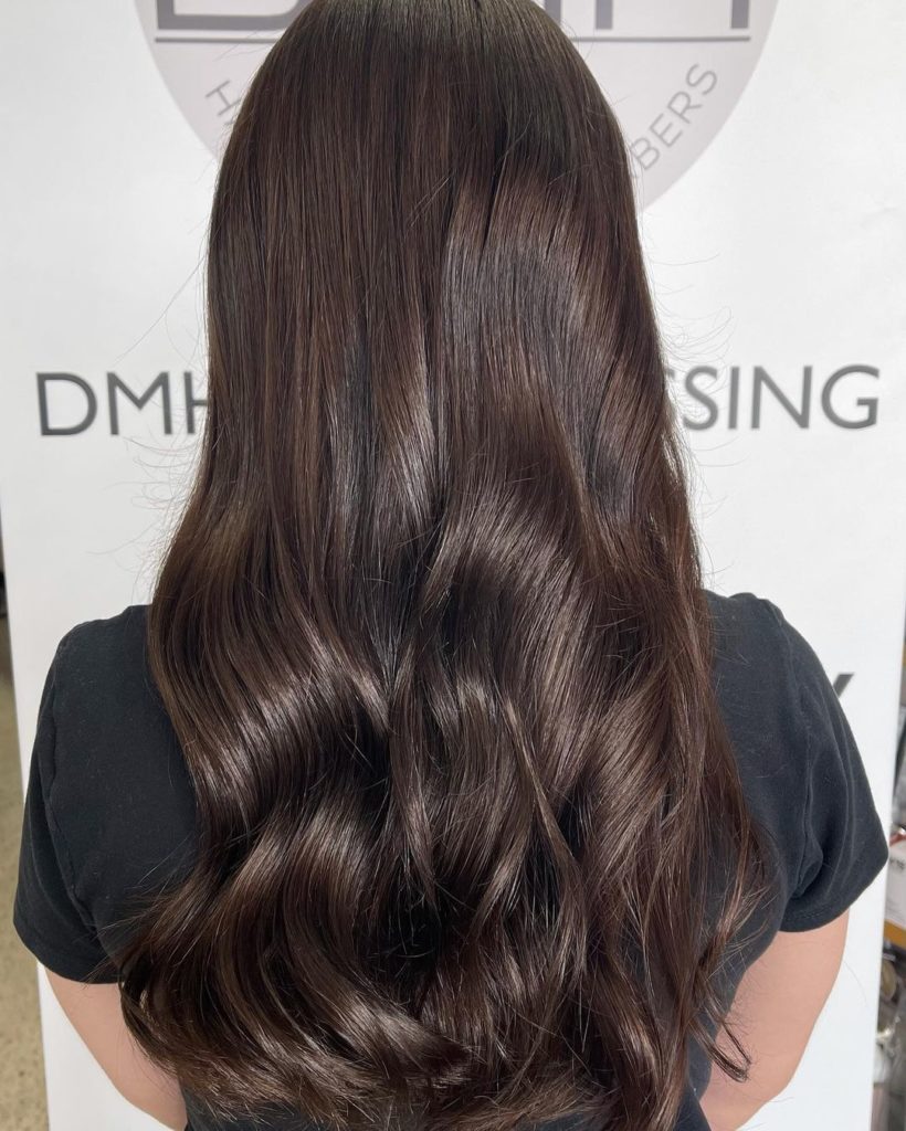 Rich Brunette Hair Colour at DMH Hairdressing In Wanneroo