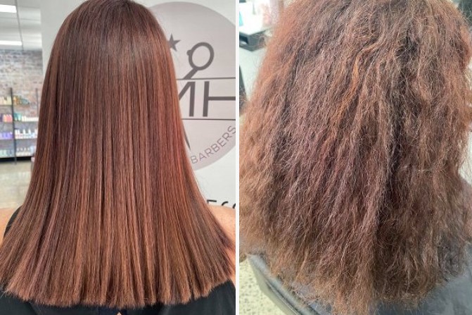 hair smoothing at dmh hair salon in wanneroo