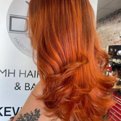Red hair at DMH Hairdressing in Wanneroo