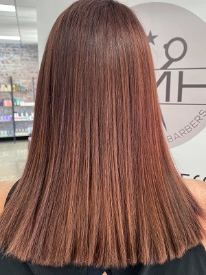 hair-smoothing-after treatment at DMH hair salon in Wanneroo Perth
